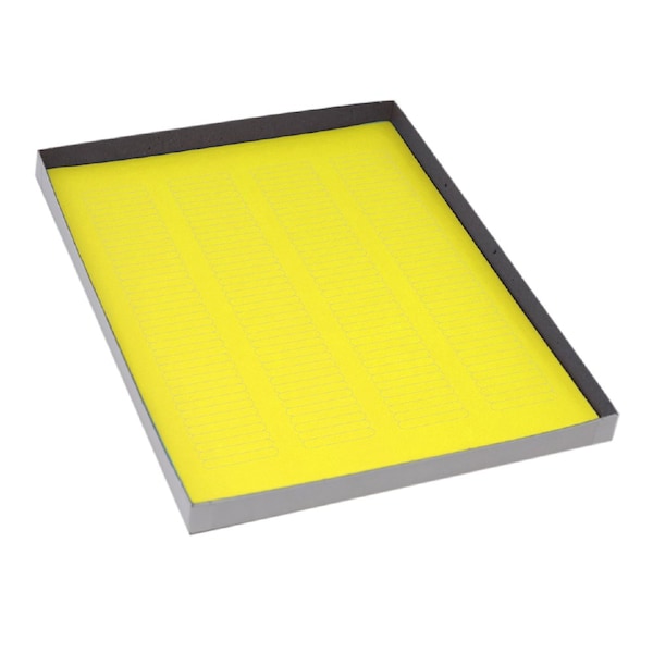 Label Sheets, Cryo, 38x6mm, for Microplates, 20 Sheets, 156 Labels per Sheet, Yellow, 3120PK